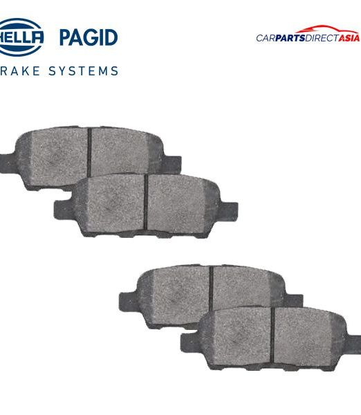 D1244 BRAKE PAD, REAR HELLA INFINITI FX / NISSAN CEFIRO, CUBE, ELGRAND, JUKE, MURANO, QASHQAI, TEANA, X-TRAIL / RENAULT KOLEOS * (C11, J10, J31, J32, T30, U31, Z12)