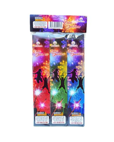 10” MIX COLOUR SPARKLERS (18PCS)