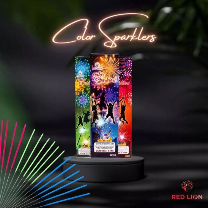 10” MIX COLOUR SPARKLERS (18PCS)