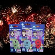Sparkling Number Candle
