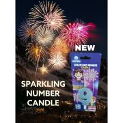 Sparkling Number Candle
