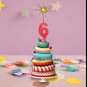 Sparkling Number Candle