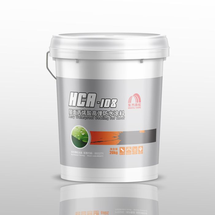 No.8 HCA-108 Roof Crylic Acid High Elastic Waterproof Coating